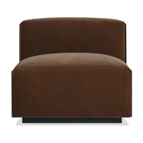 Blu Dot Cleon Armless Velvet Lounge Chair