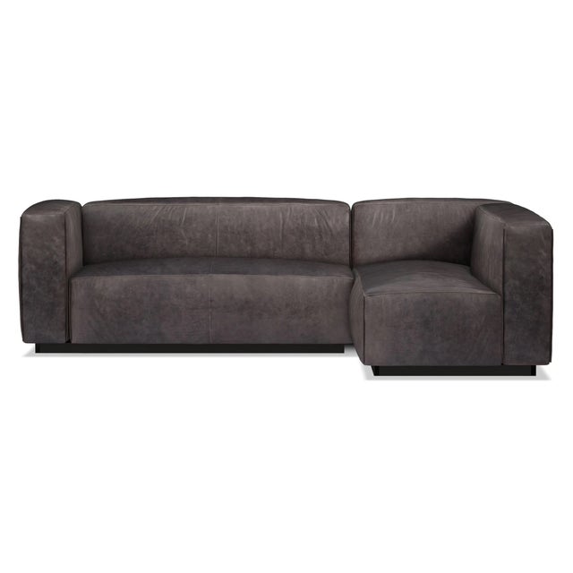 Blu Dot Cleon Leather Sectional Sofa
