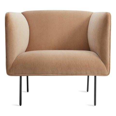 Blu Dot Dandy Velvet Lounge Chair (US made)