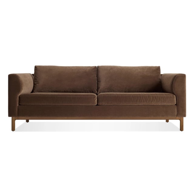 Blu Dot Guide 82 Inch Velvet Sofa