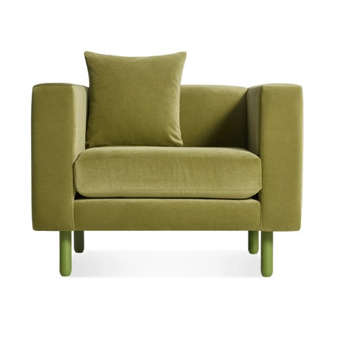 Blu Dot Mono Velvet Lounge Chair (US made)