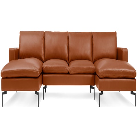 Blu Dot New Standard U-Shaped Leather Sectional Sofa