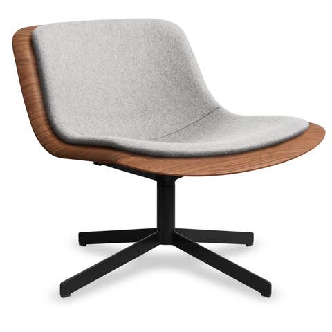 Blu Dot Nonesuch Swivel Upholstered Lounge Chair
