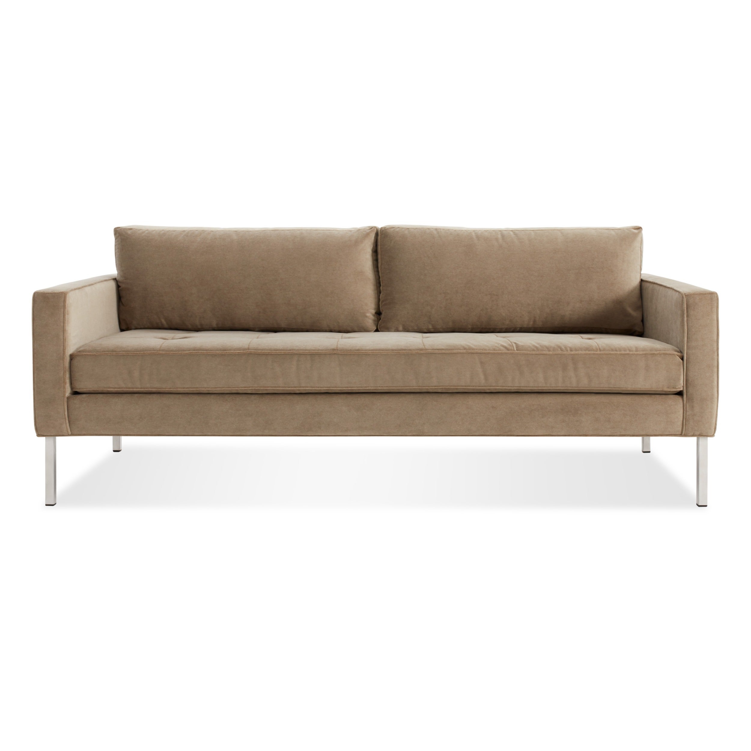 Blu Dot Paramount 80 Inch Velvet Sofa