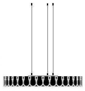 BuzziSpace BuzziPleat Ripple Suspended Screen