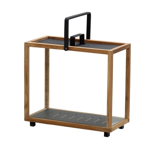 Cane-line Lighthouse Lantern in Teak, Rectangular (Priced Each, Sold In Sets of 2)