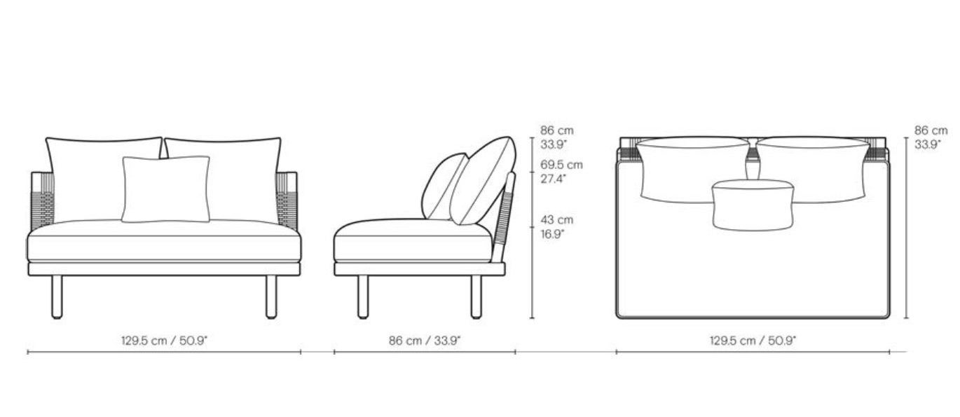 Carl Hansen & Son E500 Embrace Outdoor Lounge Sofa