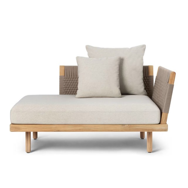 Carl Hansen & Son E541 Embrace Outdoor Lounge Sofa with Short Backrest & Siderest