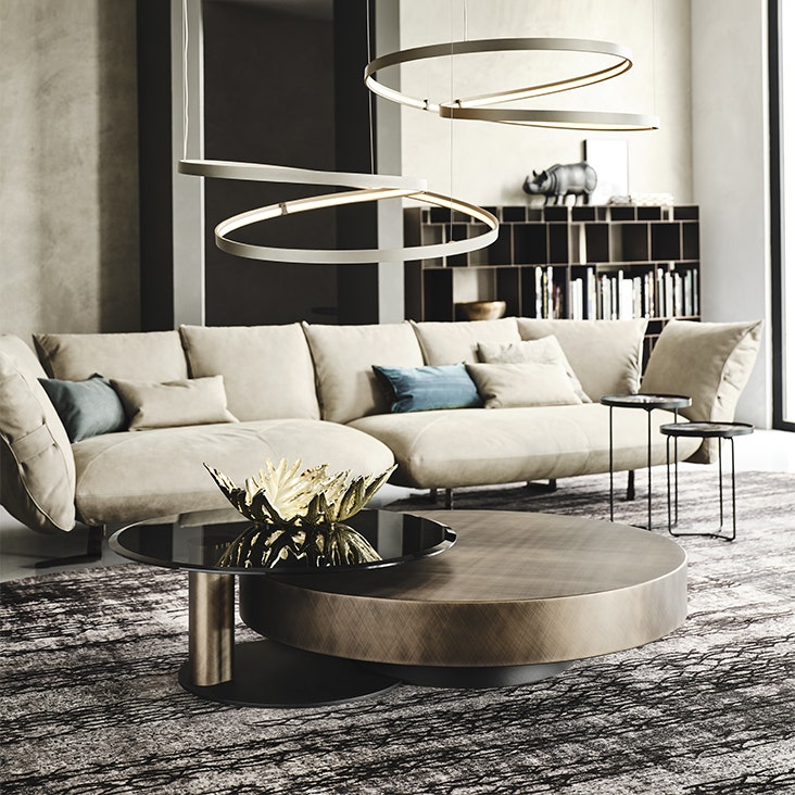 木製ラック・ウッドラック ARENA coffee table Cattelan Italia Arena Coffee Table with Bond Versions