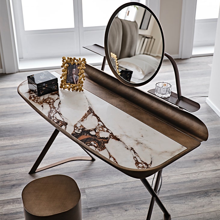 Cattelan Italia Cocoon Trousse Keramik Dressing Desk