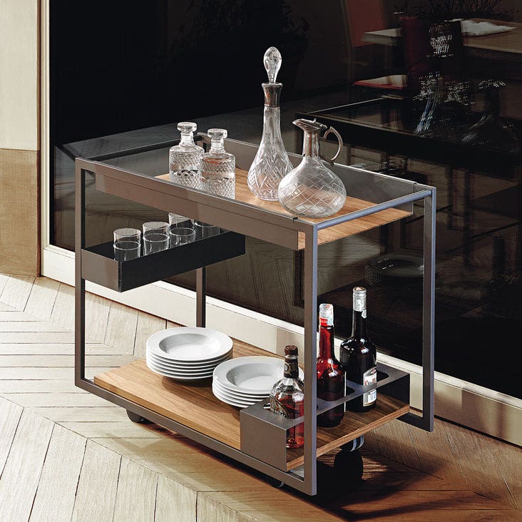 Cattelan Italia Mojito Wood Trolley