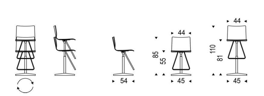Cattelan Italia Toto X Stool