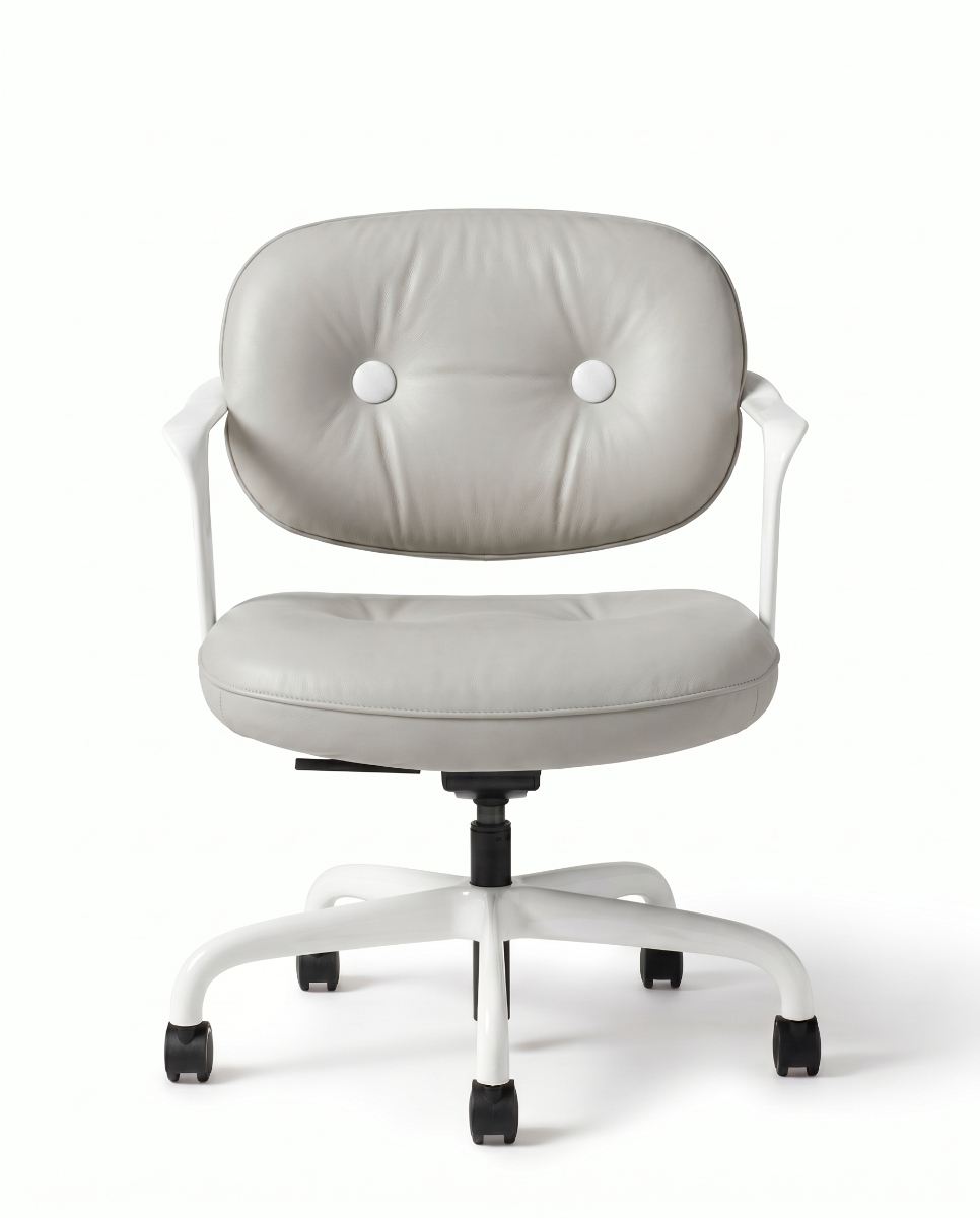 CLEARANCE Knoll Morrison Hannah™ Chair Single Upholstery, 5-Star Base, Amalfi Leather: Maiori