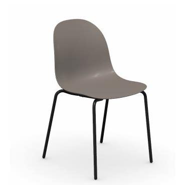 Connubia Academy Metal Base Low Chair (Priced Each, Sold in Sets of 2)