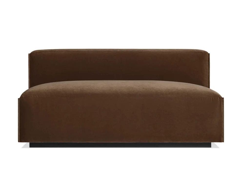 Blu Dot Cleon 56 inch Armless Velvet Sofa