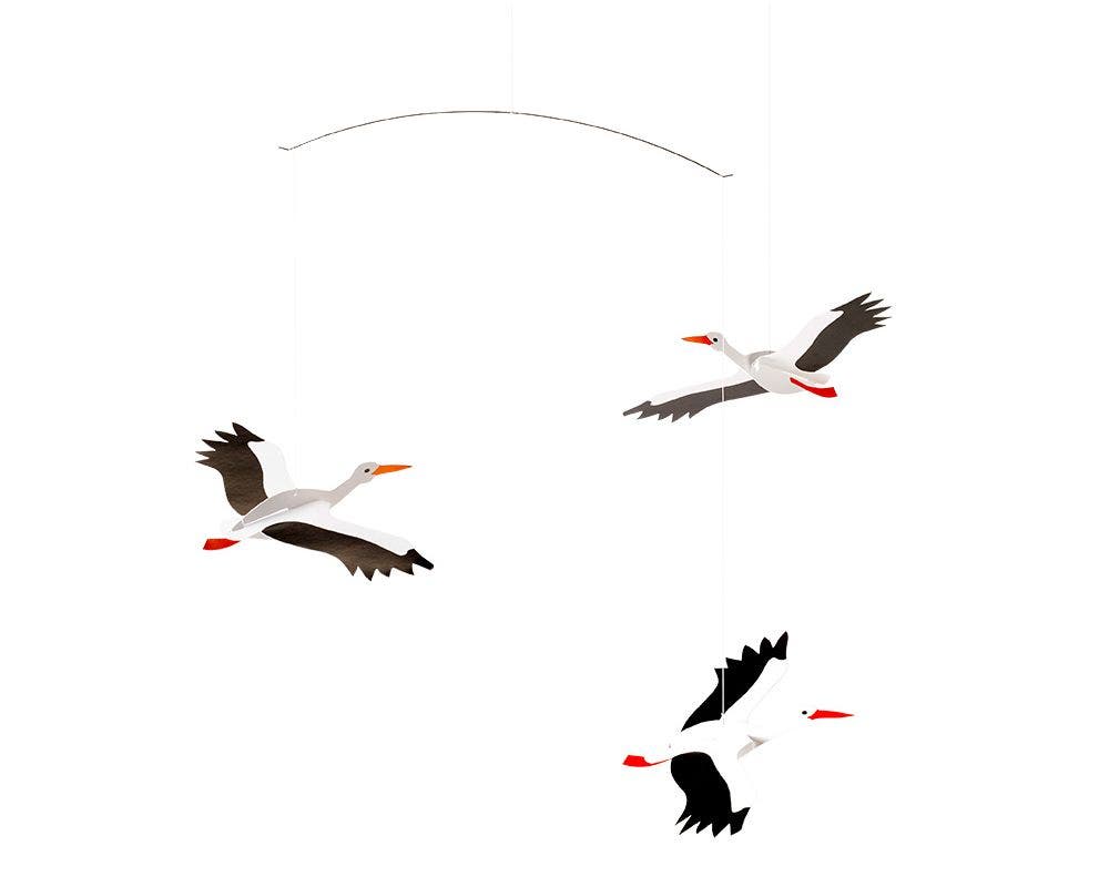 Flensted Danish Lucky Storks Mobile