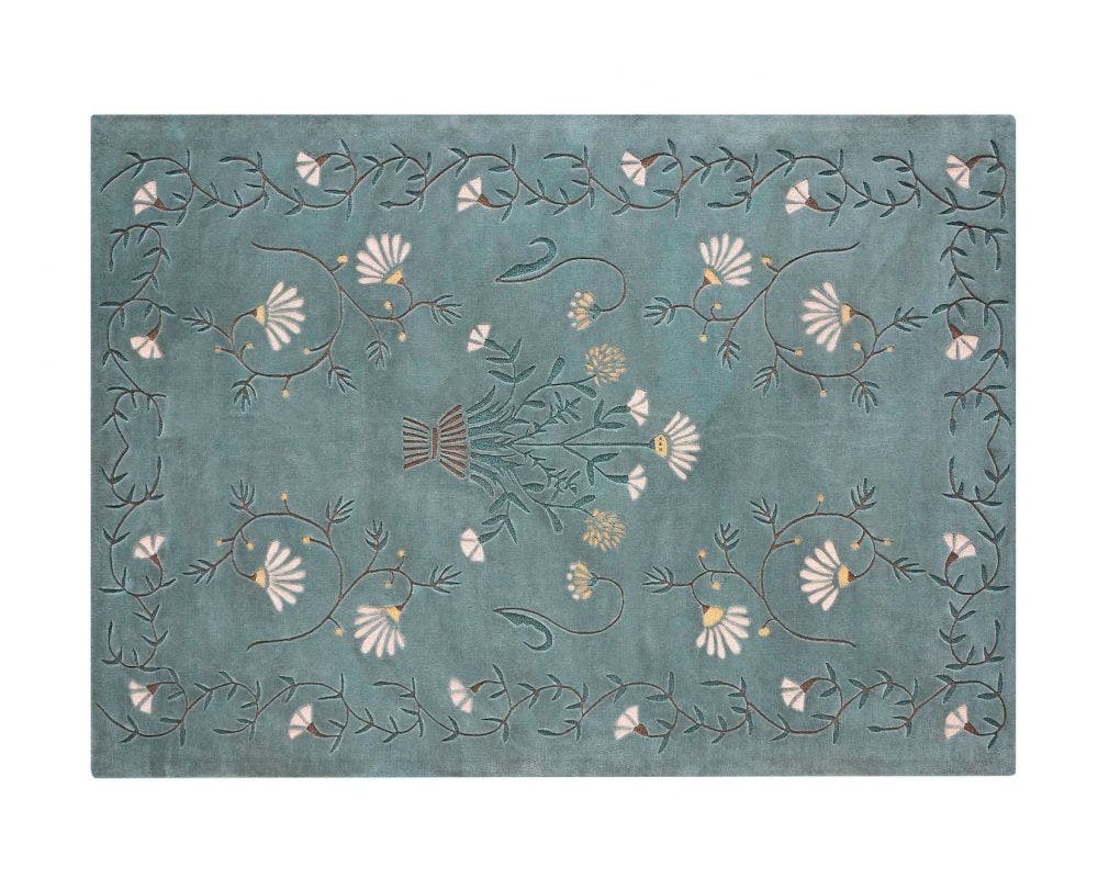 GAN Dreams White Daisy Rug