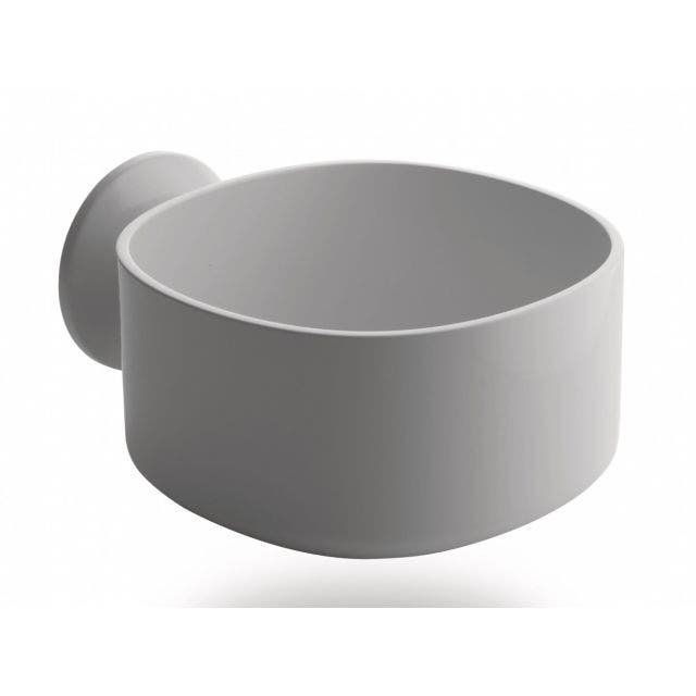 Alessi Birillo PL10 W Cestino di Design in PMMA, Bianco & Birillo Bicchiere Portaspazzolini, PMMA, Bianco Alessi Birillo PL10 W Cestino di Design in PMMA, Bianco & Birillo Bicchiere Portaspazzolini, PMMA, Bianco