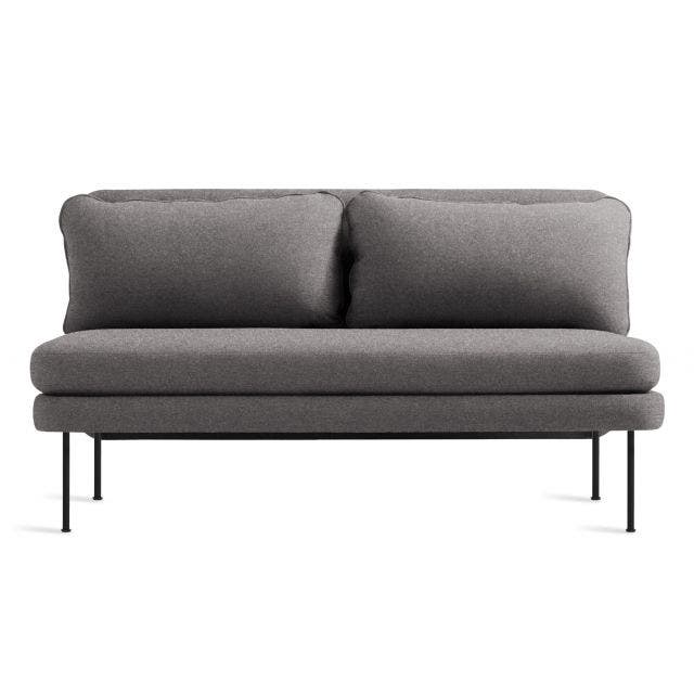 Blu Dot Bloke 60 inch Armless Velvet Sofa