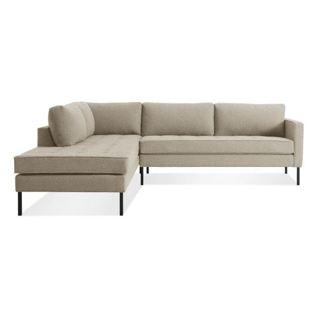 Blu Dot Paramount Sectional Velvet Sofa