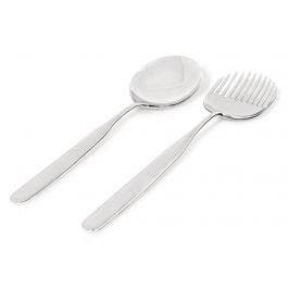 Alessi IS02S75 Collo-Alto, bestekset bestaande roestvrij staal 18/10 glanzend gepolijst 3 x 20 x 5 cm, zilver
