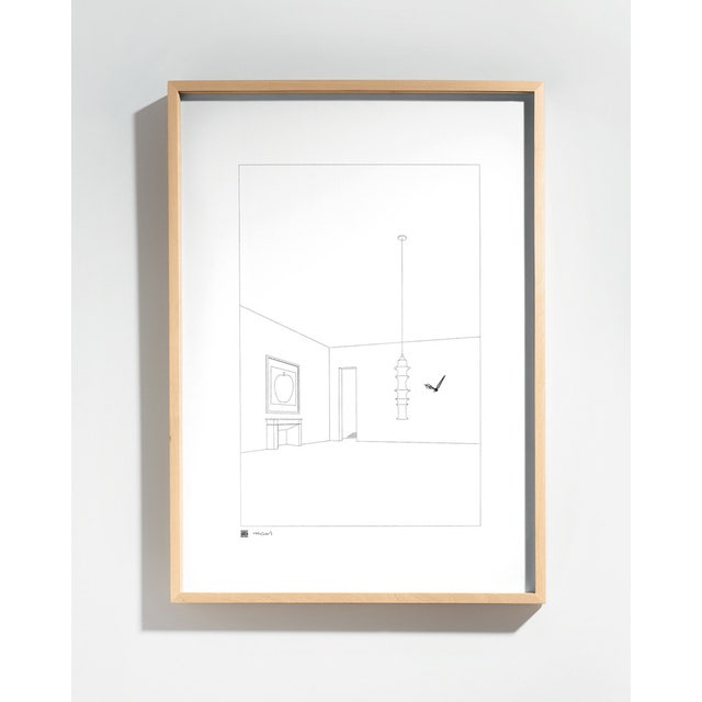 Danese Milano Drawing No. 12 Framed Clock