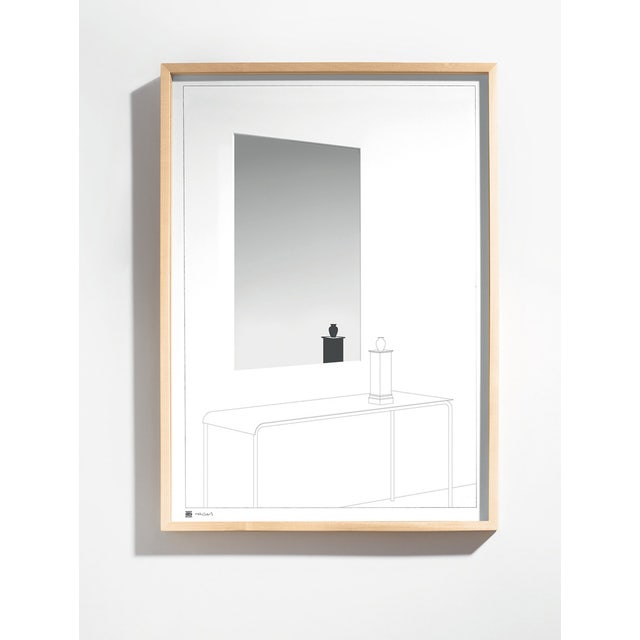 Danese Milano Drawing No. 13 Framed Mirror