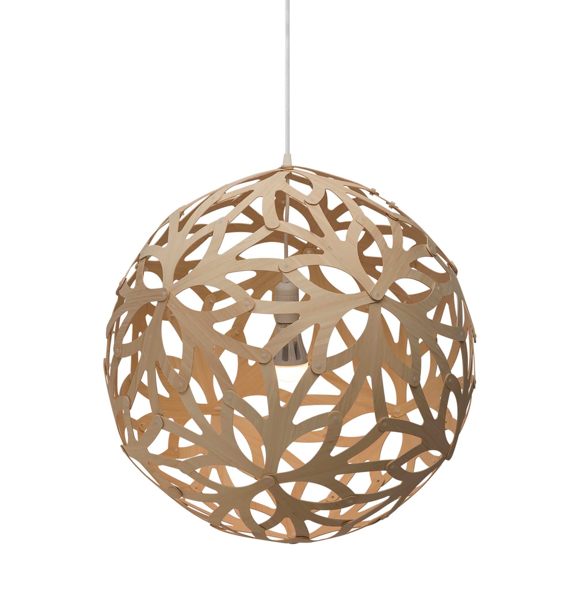 David Trubridge Floral Pendant Lamp