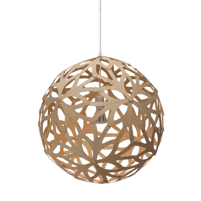 David Trubridge Floral Pendant Lamp