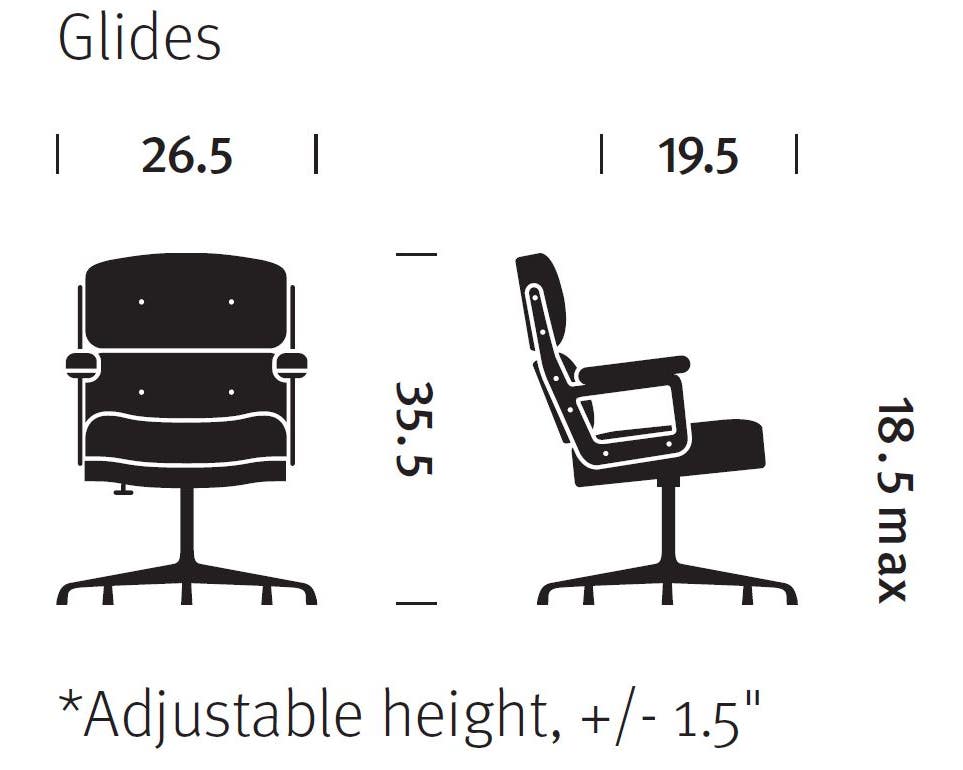 Office Chair Eames Lounge Chair Height Adjustment Herman Miller