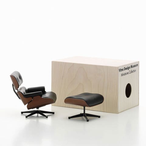 Vitra Miniatures Eames Lounge Chair and Ottoman