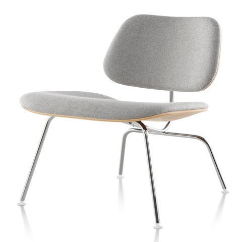 Herman Miller Eames® Molded Plywood Upholstered Lounge Chair - Metal Legs (LCM)