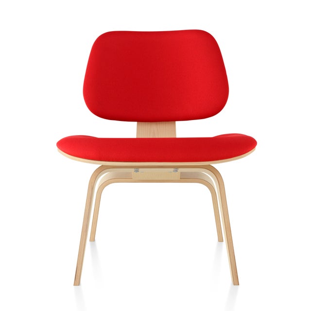 Herman Miller EamesĀ® Molded Plywood Upholstered Lounge Chair - Wood Legs (LCW)