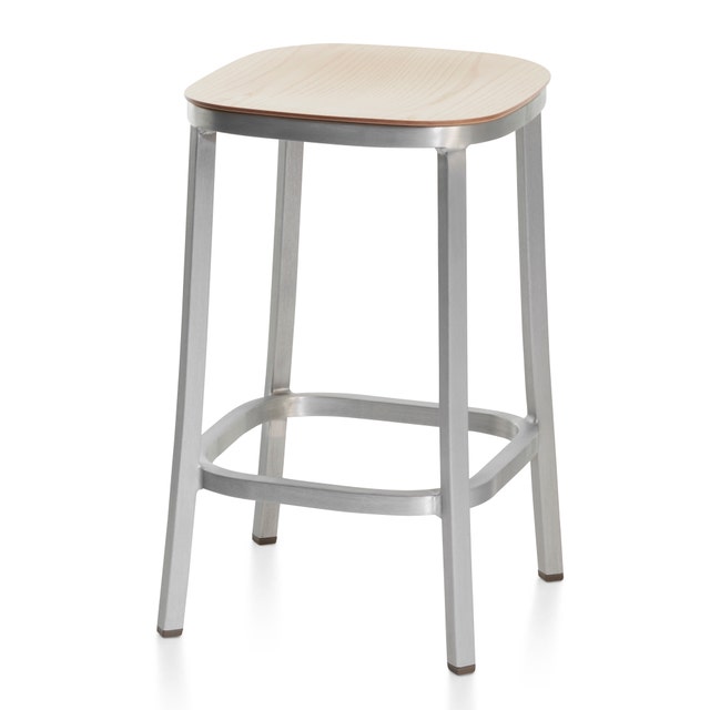 Emeco 1 Inch Counter Stool - Upholstered