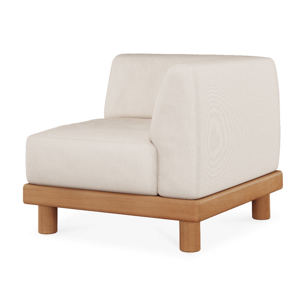 Ethnicraft Monocle Outdoor Modular End Seater Sofa