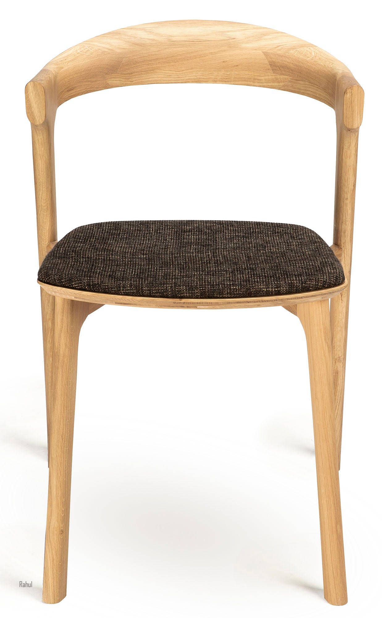 Ethnicraft Bok Oak Dining Chair - Upholstered