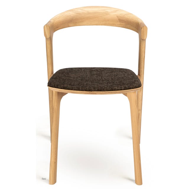 Ethnicraft Bok Oak Dining Chair - Upholstered