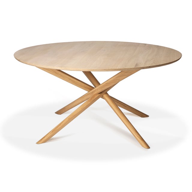 Ethnicraft Oak Mikado Round Dining Table