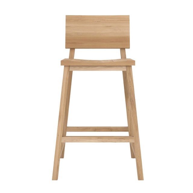 Ethnicraft Oak N3 Kitchen Counter Stool