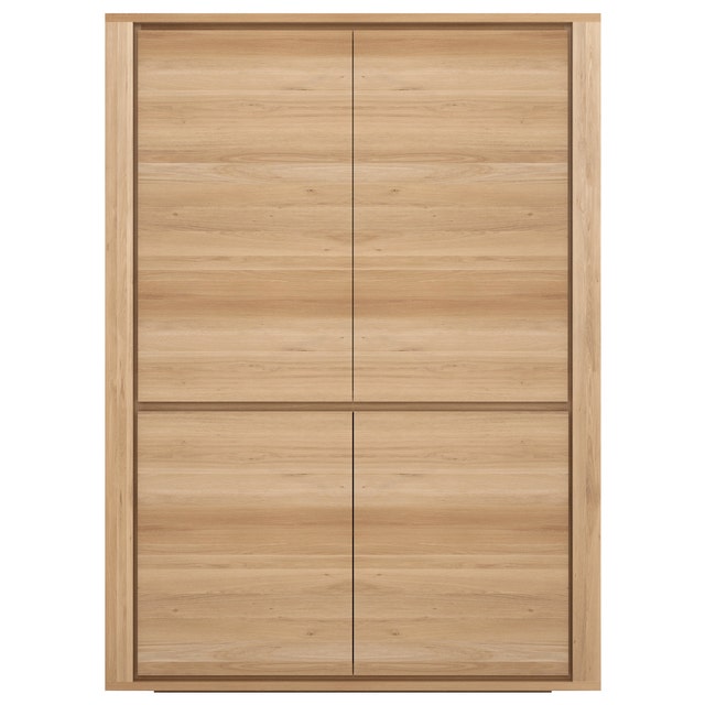 Ethnicraft Oak Shadow Storage Cupboard with 4 Doors