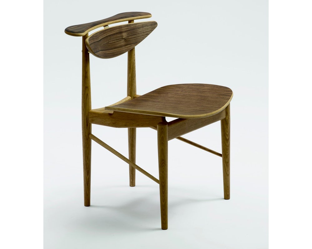 Finn Juhl Reading Chair With Veneer Seat