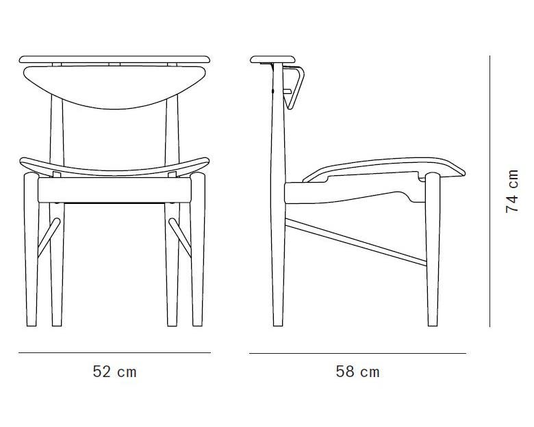 Finn Juhl Reading Chair With Veneer Seat - Main Image