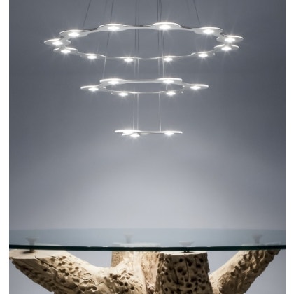 Lumen Center Italia Flat Saturn 3 Suspension Lamp