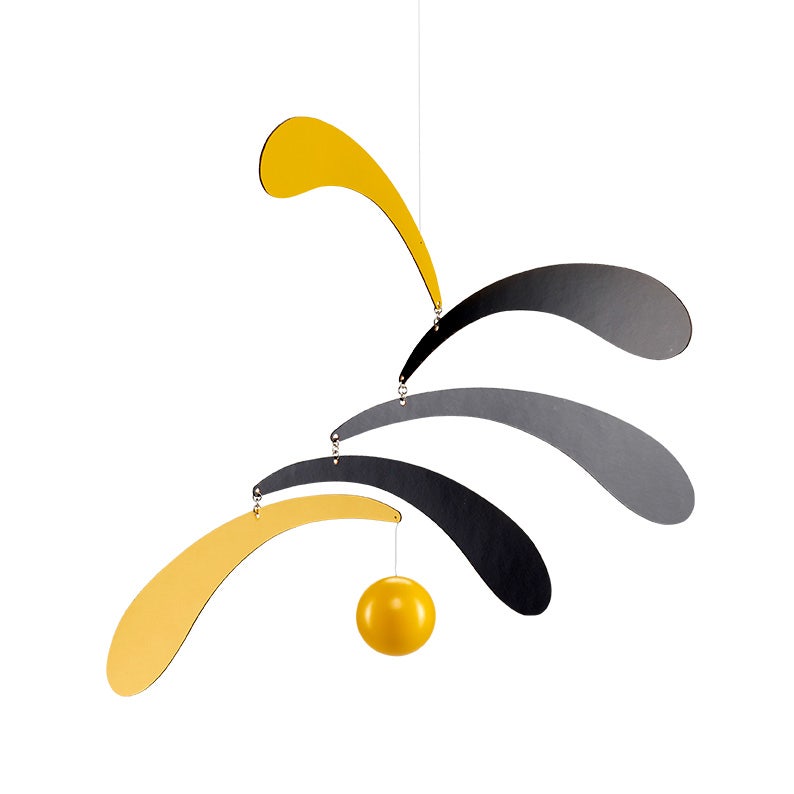 Flensted Mobile Flowing Rhythm Rainbow - Mobile Design Danese In Fibra Di Legno 30x45 Cm