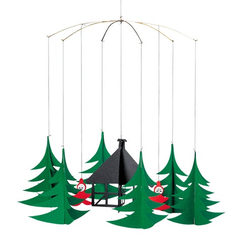 Flensted Pixies in the Xmas Forest Mobile