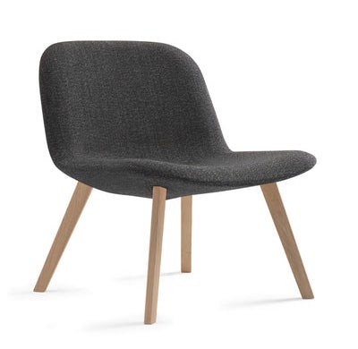 Fredericia Eyes Wood Base Lounge Chair