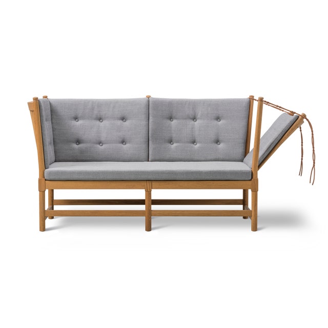 Fredericia Mogensen Spoke-Back Sofa 2 Seater with Buttons