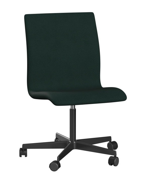Fritz Hansen Oxford 5-Star Base Low Back Chair with Castors