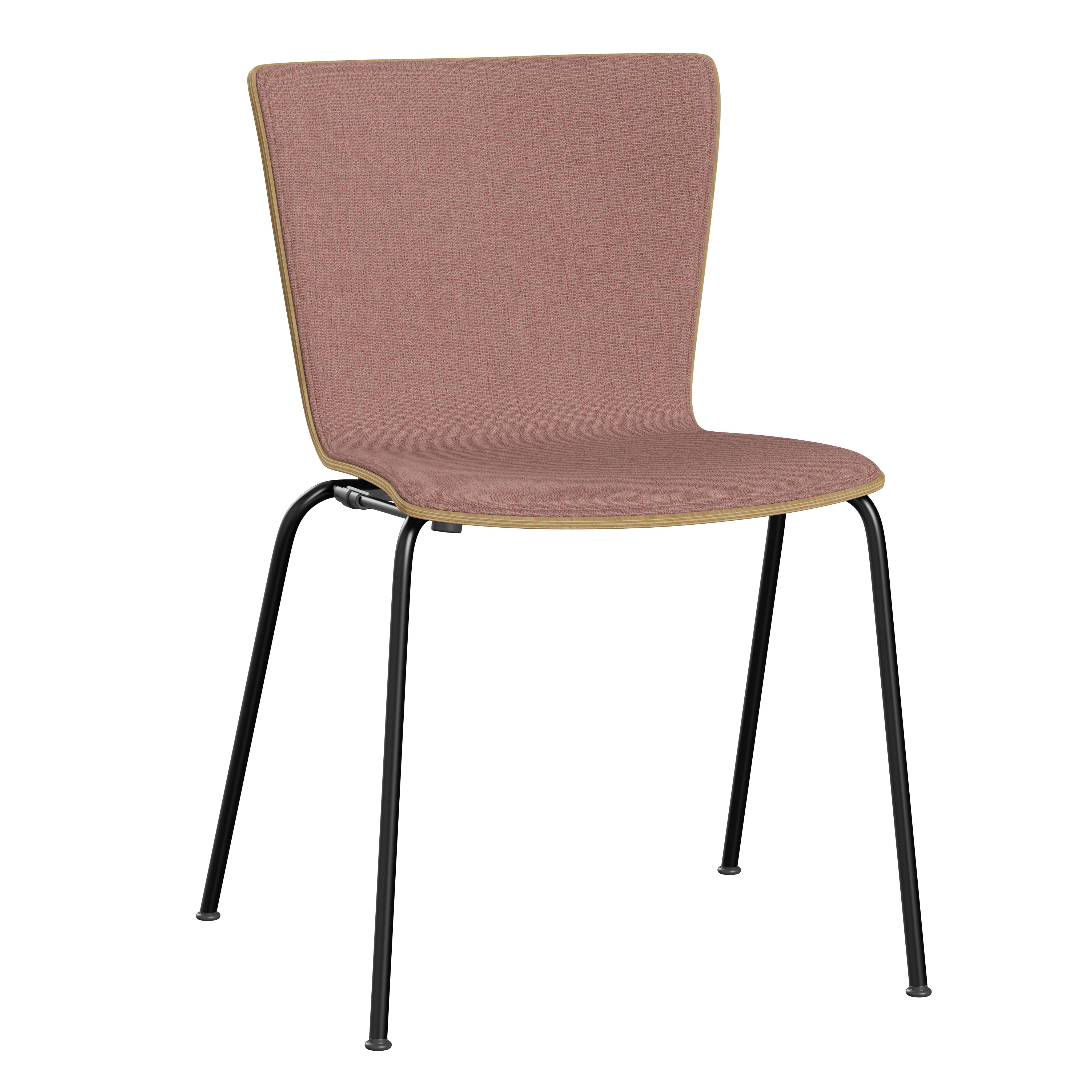 Fritz Hansen Vico Duo Stacking Chair with Welded Linking Device - Front Upholstered