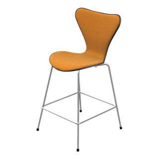 Fritz Hansen Series 7™ Bar/Counter Stool - Front Upholstered